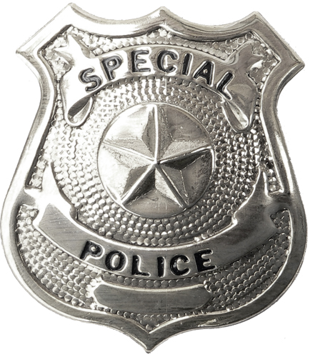 Distintivo metallico della polizia di 6 cm