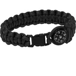 Bracciale Paracord Nero Skull