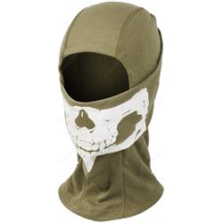 Balaclava Passamontagna Sottocasco Sotto Elmetto Mefisto Softair Militare 1  Foro Cotone Verde - PXPrato