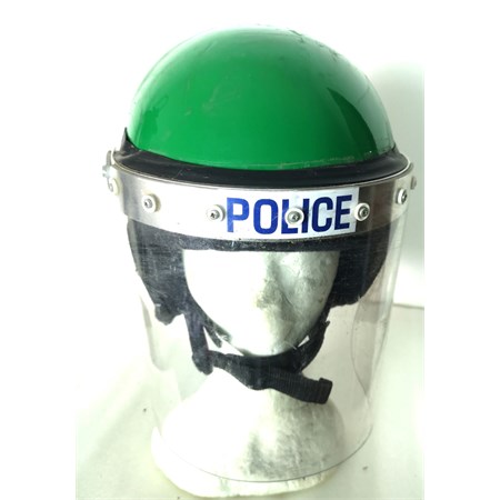 Casco verde Antisommossa Polizia Inglese Guardian MK2  in Equipaggiamento