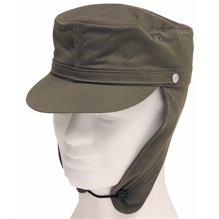 Cappello Invernale con Falde NVA DDR  Kampfgruppen  in Equipaggiamento