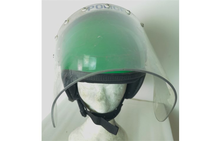  Casco verde Antisommossa Polizia Inglese Guardian MK2 