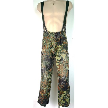  Pantaloni Flecktarn e Bretelle Elastiche Esercito Tedesco Occidentale  in Abbigliamento Militare