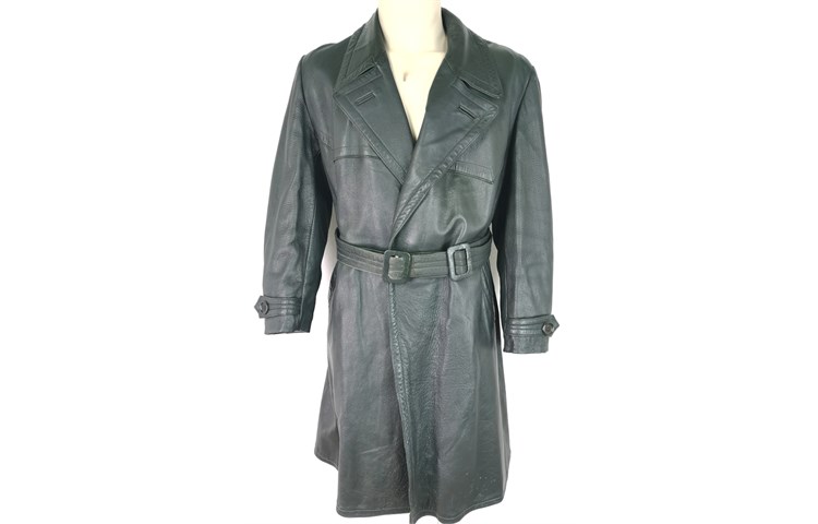  Cappotto in Pelle Servizi Segreti Stasi DDR (Germania Est ) 