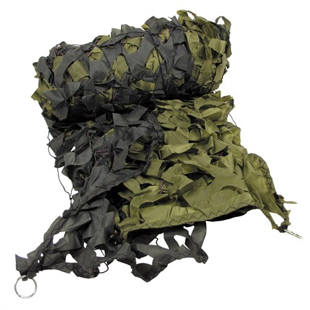 Rete Mimetica Fogliata 3 × 6 m – Verde Oliva